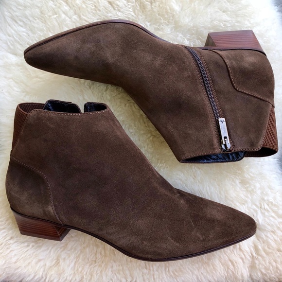 aquatalia brown suede boots